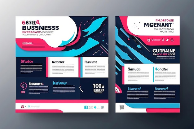 Banner de marketing empresarial digital para la plantilla de publicaciones en las redes sociales