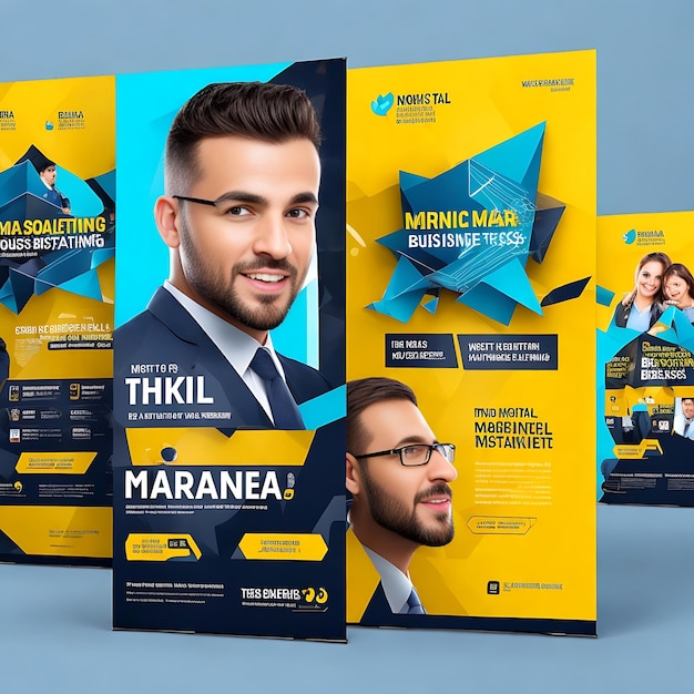 Foto banner de marketing de negocios digitales para plantilla de publicación en redes sociales