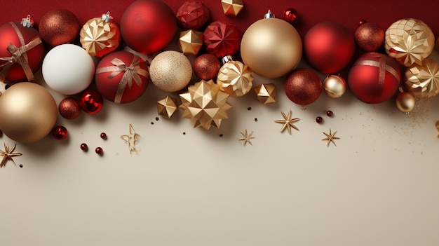 Banner navideño con espacio en blanco para texto con navidad 2