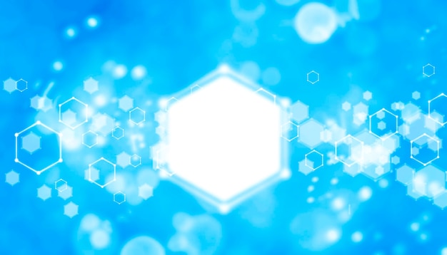 Banner o fondo con espacio de copia en el color azul de moda fondo azul con hermoso desenfoque y