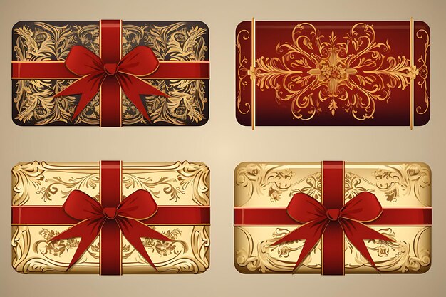 Banner de una opulenta caja de regalo con lujosas decoraciones Ri Concepto creativo Cajas Diseño de regalo