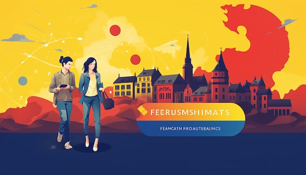 banner para a página do Facebook novo projecto foi financiado pelo Erasmus plus