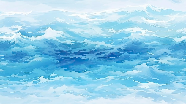 banner para fundo Estética de papel de parede realista do oceano