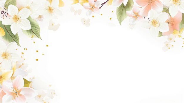 banner para fundo Primavera branco bac Fundos de design gráfico