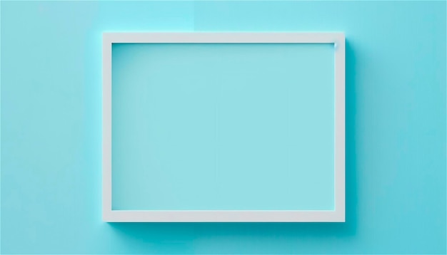 Banner de plantilla de fondo de textura de papel vacío azul pastel para publicidad Formas geométricas rectangulares Espacio de copia espacio para texto generado por IA