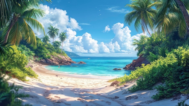 Banner En La Playa Playa Sirena Island Fondo Banner HD