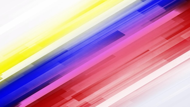 Banner de rayas de colores futuristas y fondo abstracto de tarjeta