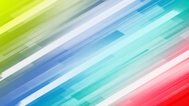 Banner de rayas de colores futuristas y fondo abstracto de tarjeta