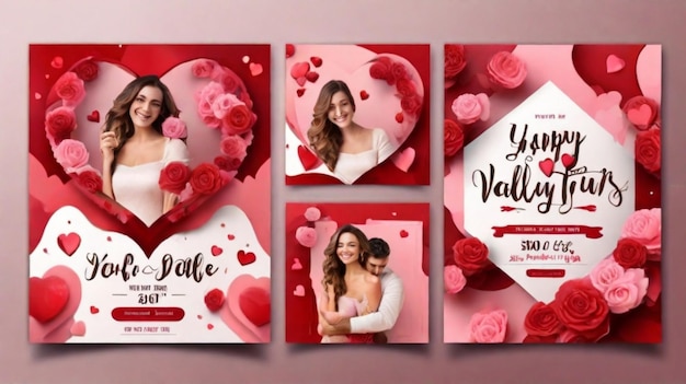 Foto banner de las redes sociales del día de san valentín