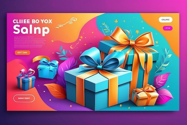 Banner de regalo que llama a volver a publicar si te gusta Entra para ganar banner web con caja de regalos con premio para el ganador
