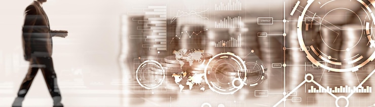 Foto banner del sitio web tablero de inversiones diagrama gráfico fondo de negocios transparente de comercio de acciones