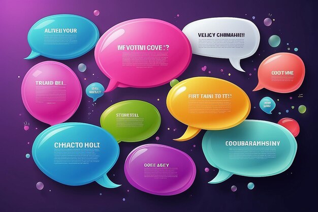 Foto banner de testimonio de burbuja 3d infográfico de citas diseños de plantillas de publicaciones en redes sociales para citas