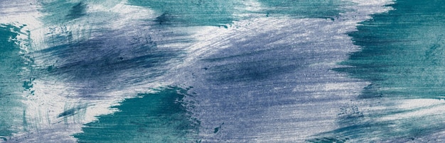 Banner con textura de hormigón coloreado con manchas azules Fondo de hormigón pintado de azul