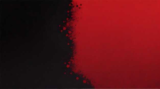 Foto banner de trazo de pincel audaz con paleta de colores rojo y negro diseño de fondo contemporáneo sorprendente