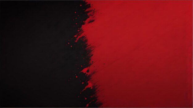 Foto banner de trazo de pincel audaz con paleta de colores rojo y negro diseño de fondo contemporáneo sorprendente