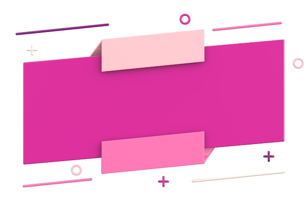Banner de venta diseño de banner en 3D ilustración en 3D