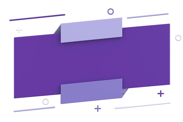 Banner de venta diseño de banner en 3D ilustración en 3D