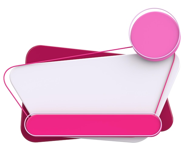 Banner de venta diseño de banner en 3D ilustración en 3D