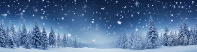 Banner zum Thema Winter mit Kopierraum für Winterferien wie Weihnachten und Neujahr