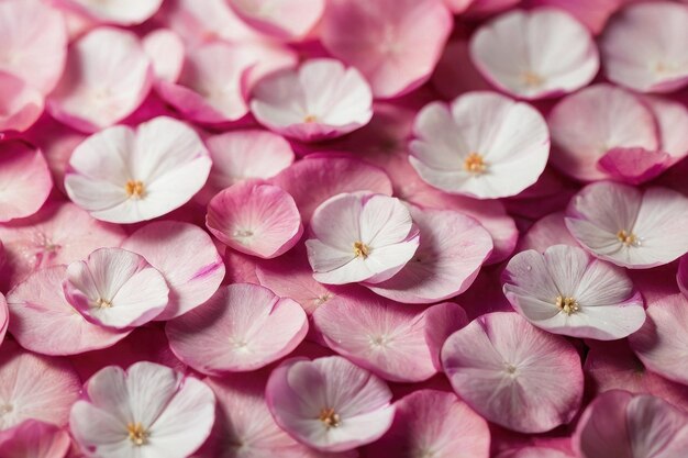 Bannervorlage mit süßem Hintergrund in weichen pastellrosafarbenen Farben Kleine helle Blütenblätter Frühlingsbild