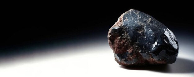 La bannisterita es una rara piedra natural preciosa sobre un fondo negro generada por la IA.