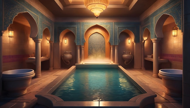 baño público árabe tradicional