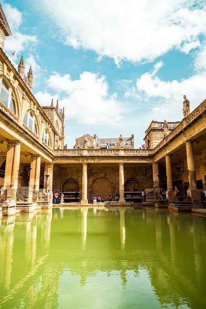 Baños romanos en la ciudad de Bath.