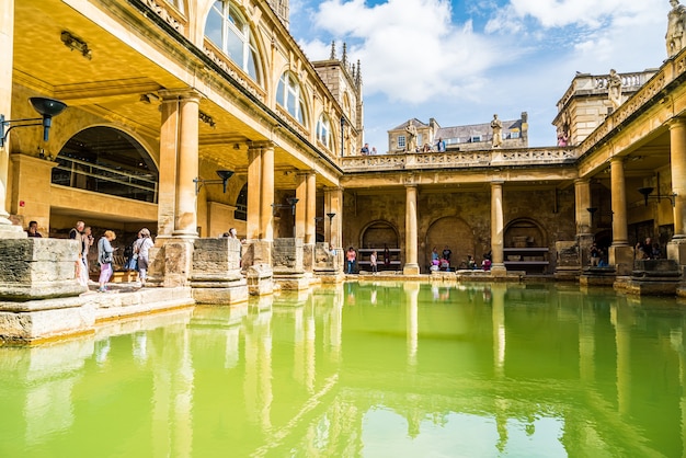 Baños romanos en la ciudad de Bath.