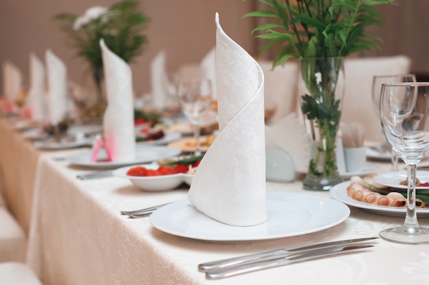 Banquete de casamento em um restaurante, festa em um restaurante