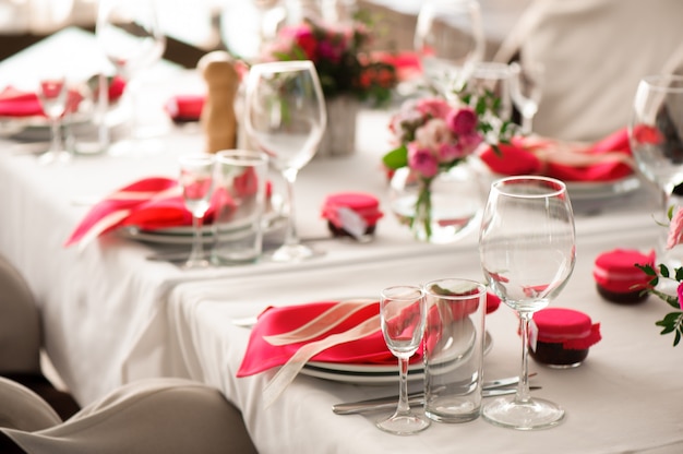 Banquete en un restaurante, fiesta en un restaurante.