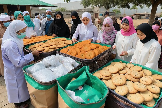 Banyumas 28 de febrero de 2024 Eid al-Fitr obstaculiza en la mano