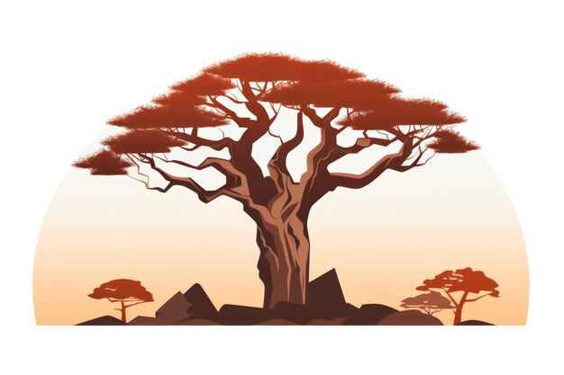 Foto baobab-baum-symbol auf weißem hintergrund ar 32 v 52 job-id 483340e7ec6b4303bcf31343338506b5