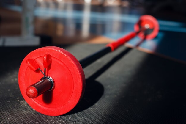 Bar-Bell im Fitnessstudio