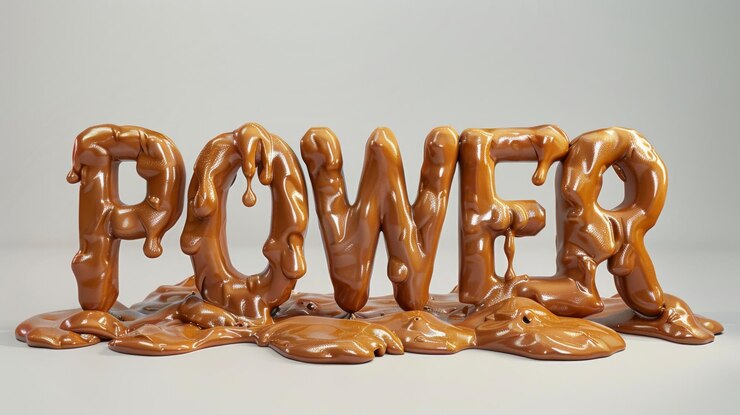 Foto bar de chocolate texturizado con gotas de caramelo dorado de energía ia generativa