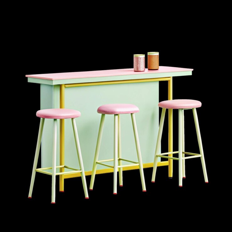 Foto bar de mesa elegante para espacios modernos
