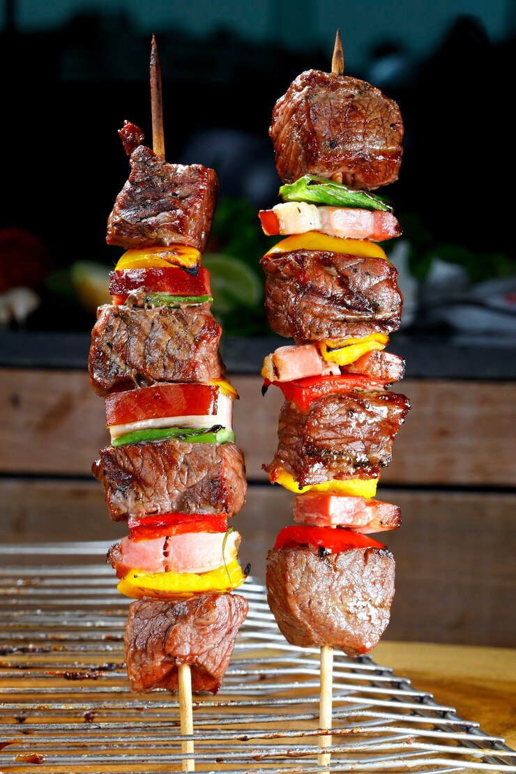 Foto barbacoa de carbón