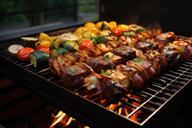 Barbacoa comida fiesta verano asar carne