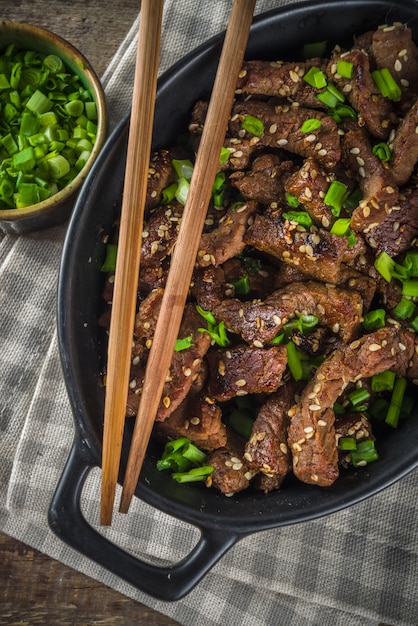 Barbacoa coreana de carne de res Bulgogi