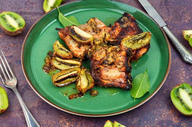 Barbacoa picante de costillas a la parrilla