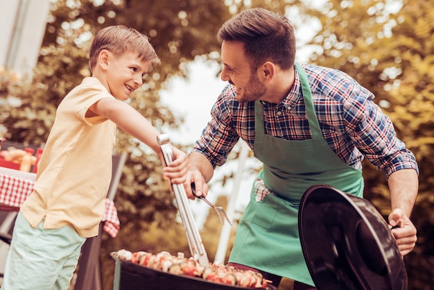 Foto barbacoa tiempo