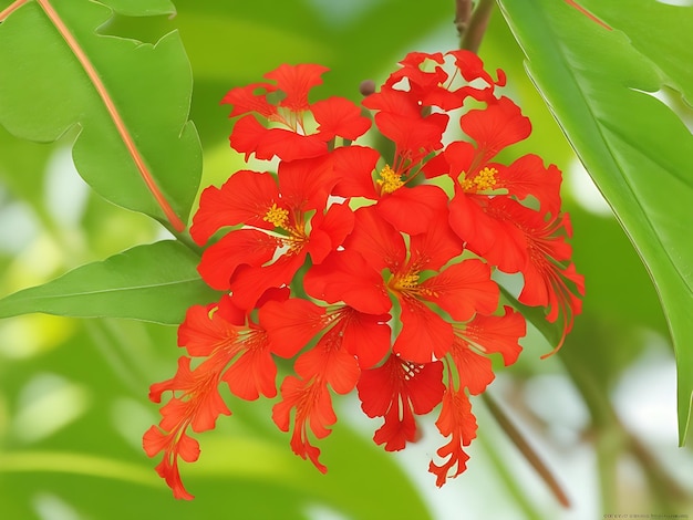 Barbados National Flower Dwarf Poinciana Fantastische Standfotografie