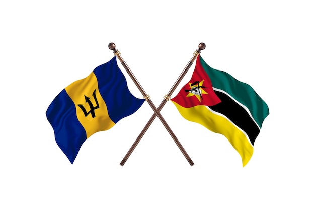 Barbados versus Mozambique dos países banderas antecedentes