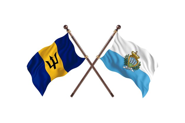 Barbados versus San Marino dos países banderas antecedentes