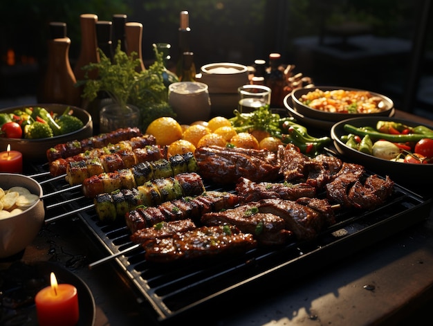 Barbecue Barbecue BBQ Steak Fleisch Essen Foto