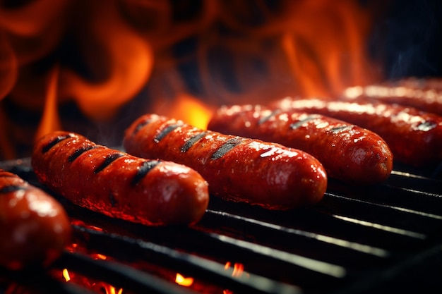 Barbecue-Wurst auf dem Grill