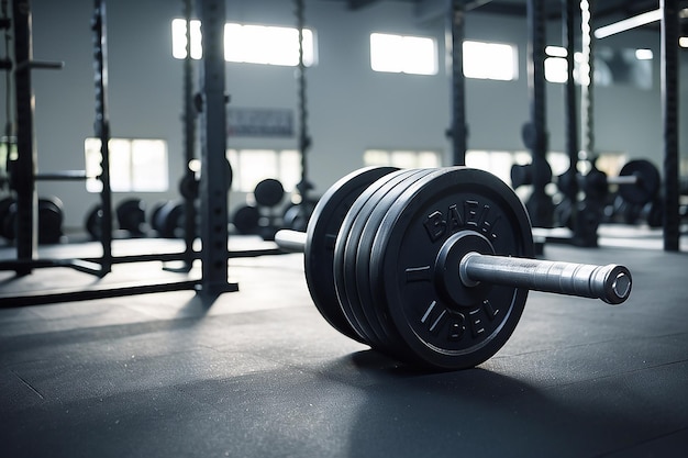 Barbell en el gimnasio