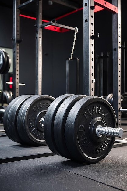 Barbell en el gimnasio