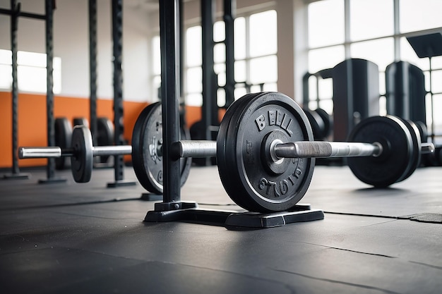 Barbell en el gimnasio