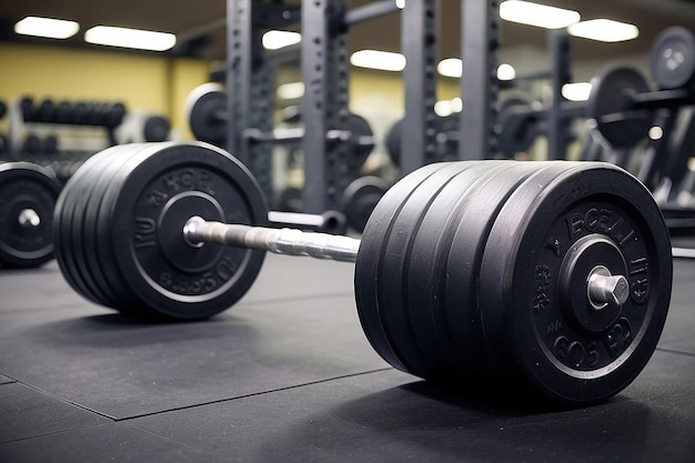 Barbell en el gimnasio