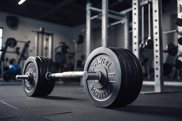 Barbell en el gimnasio